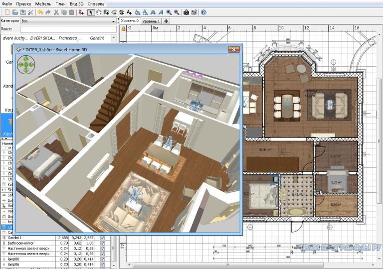 Как в sweet home 3d сделать второй этаж