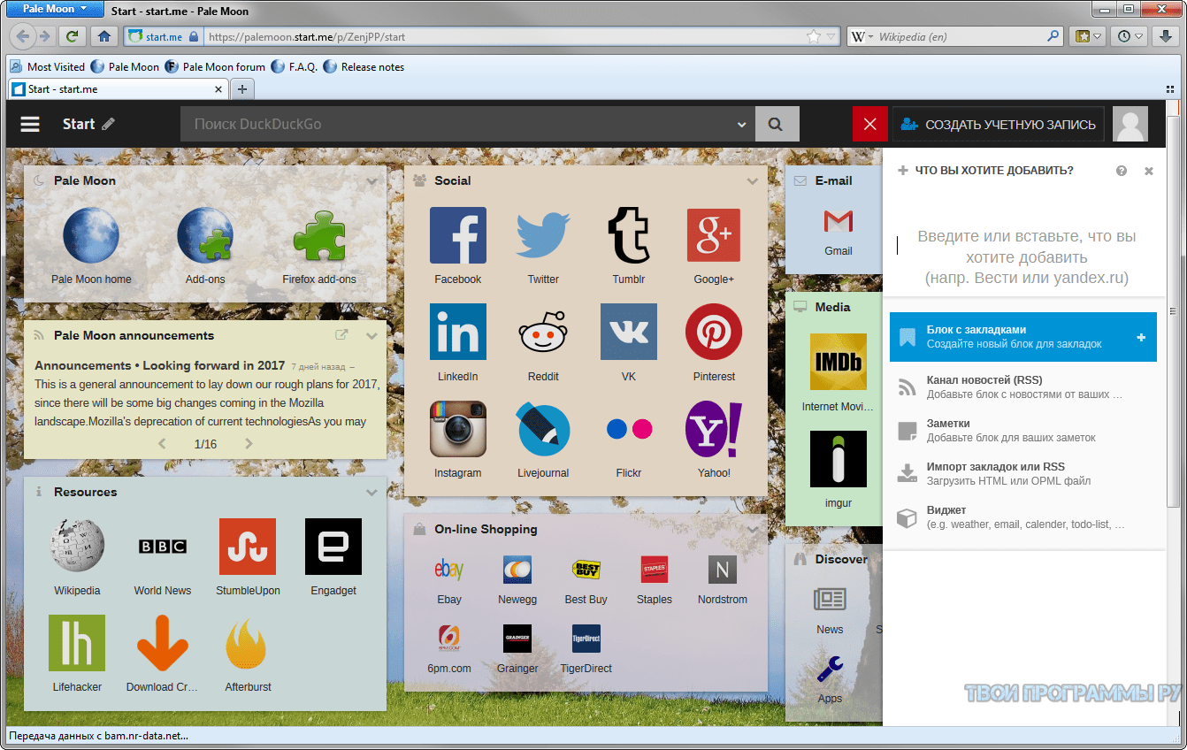 Добавить блок. Pale Moon вкладки. Pale Moon для Windows XP 32 bit. Pale Moon закладки. Верхняя строка браузера.