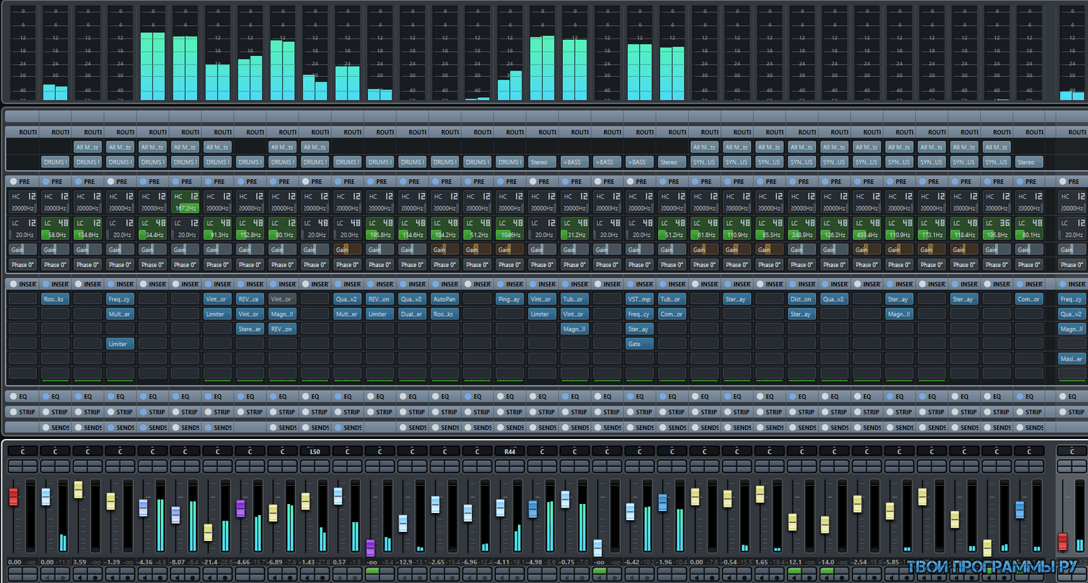 Steinberg Cubase Интерфейс