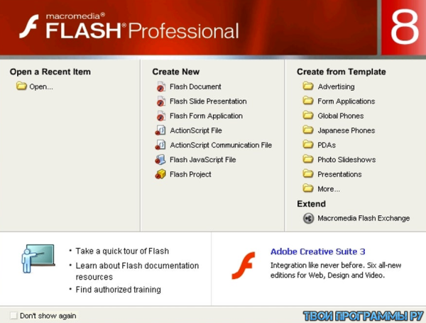 Macromedia Flash 8 русская версия