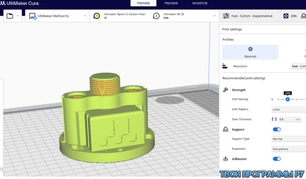 Ultimaker Cura русская версия